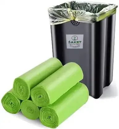 Biodegradable Garbage Bag, Strong, Leak-Proof For Clean, Easy Waste Disposal