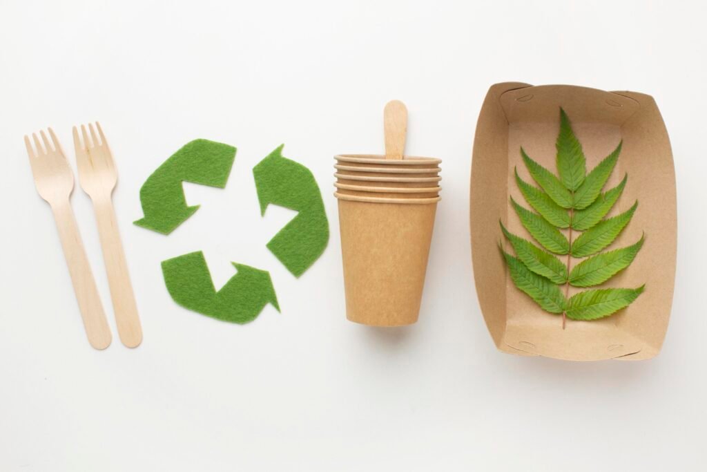 How do compostable bags reduce environmental plastic waste effectively?