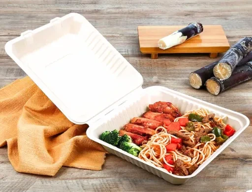 Food packaging compostable clamshell