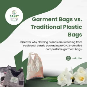 Compostable garment bags vs traditional plastic bags for apparel packaging