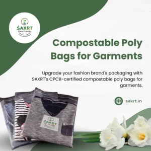 SAKRT's compostable garment bags are the ultimate upgrade for your business.