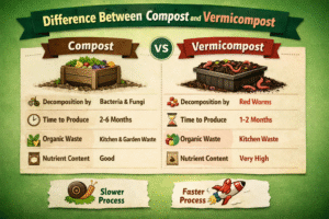 compost and vermicompost