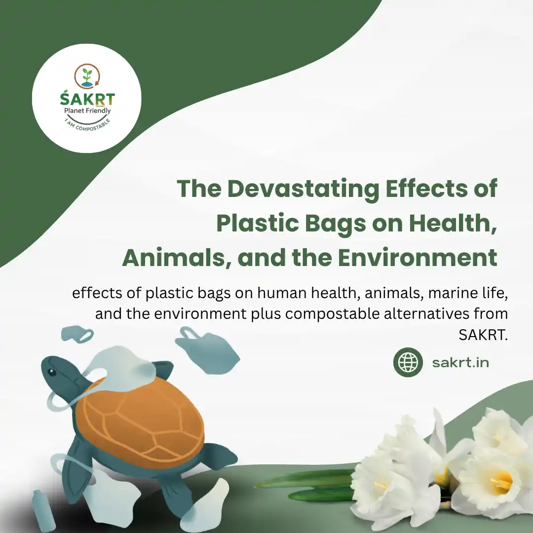 Widespread plastic pollution in nature showing the environmental effects of plastic bags